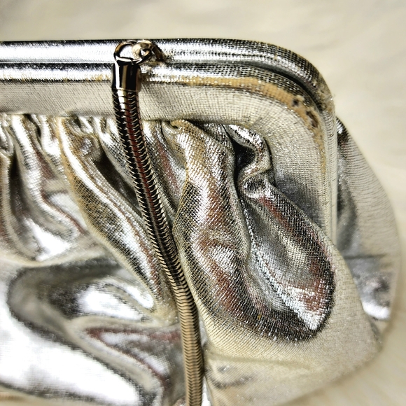 Vintage Faye Mell Design Silver Evening Bag - Picture 4 of 10